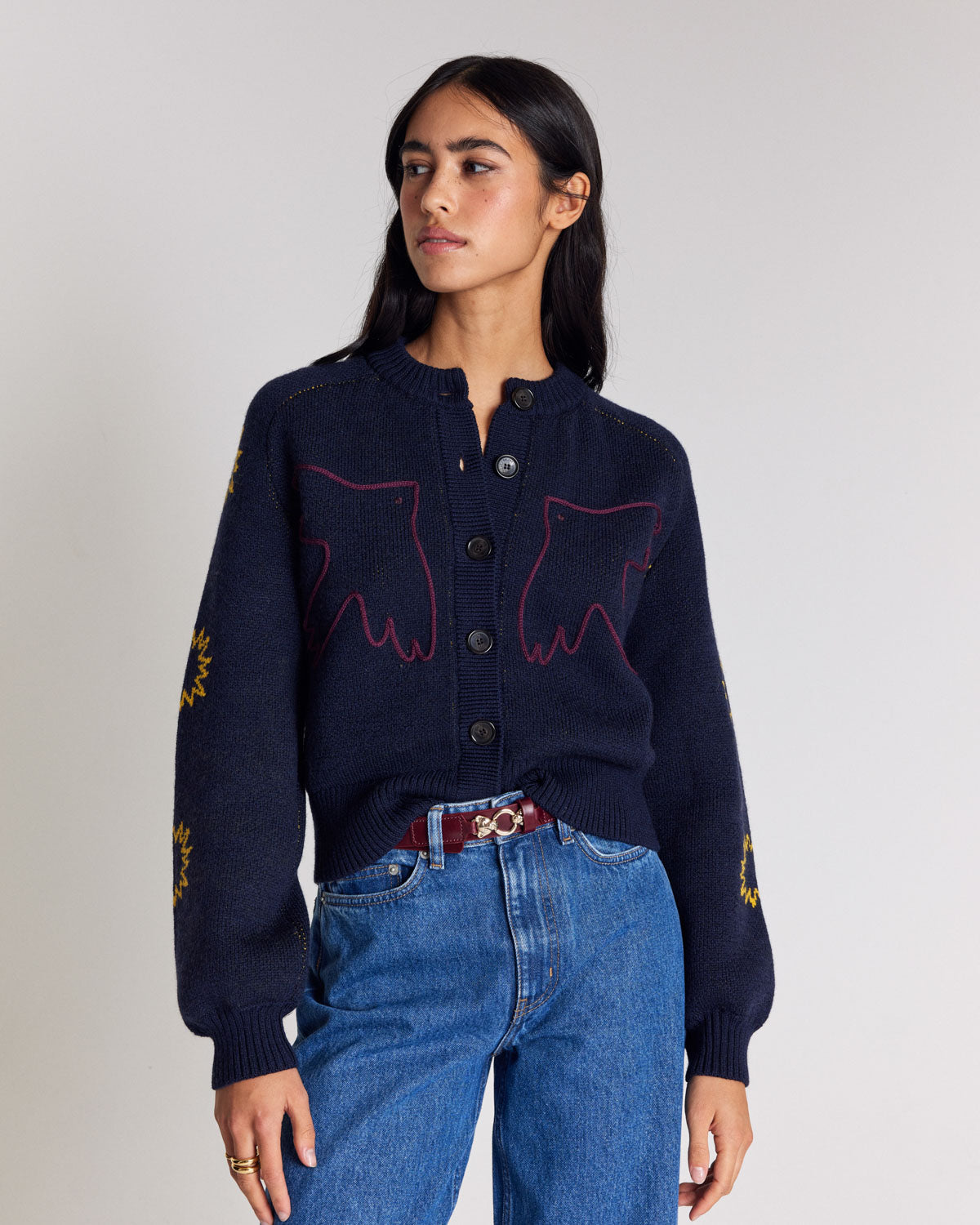 Cardigan Lucile navy blue