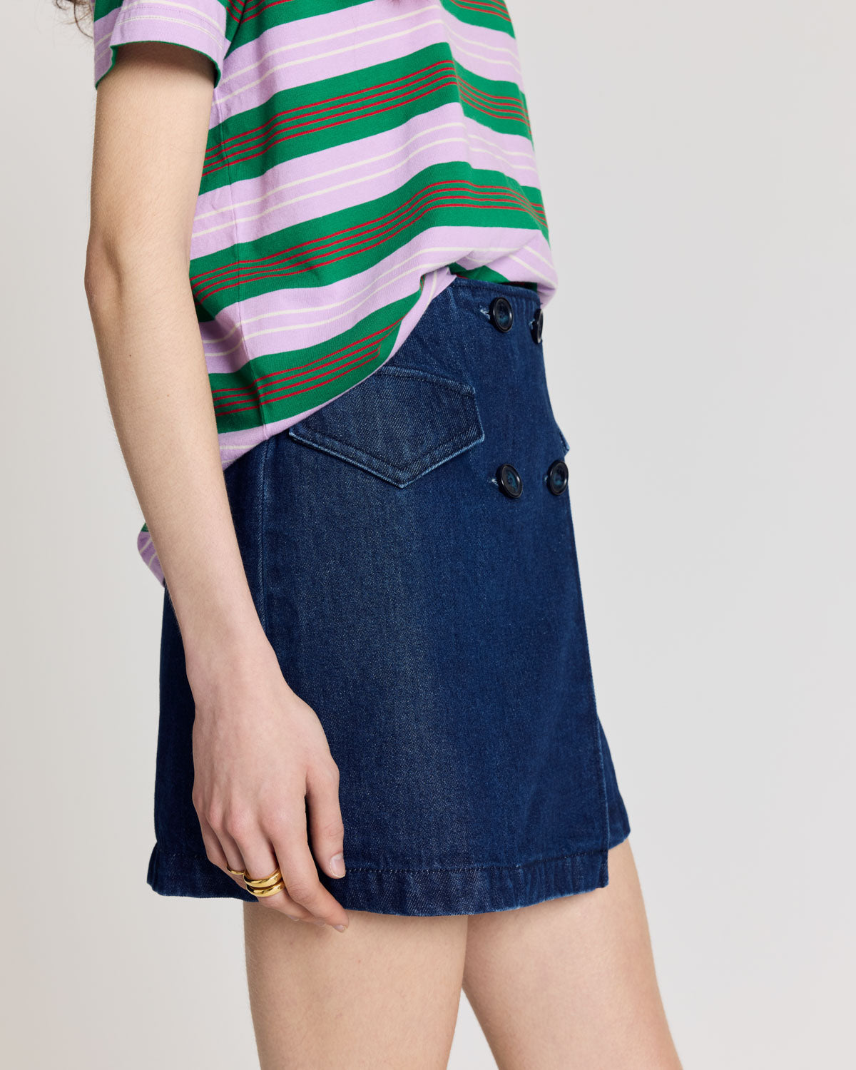 Skirt Rosina blue indigo