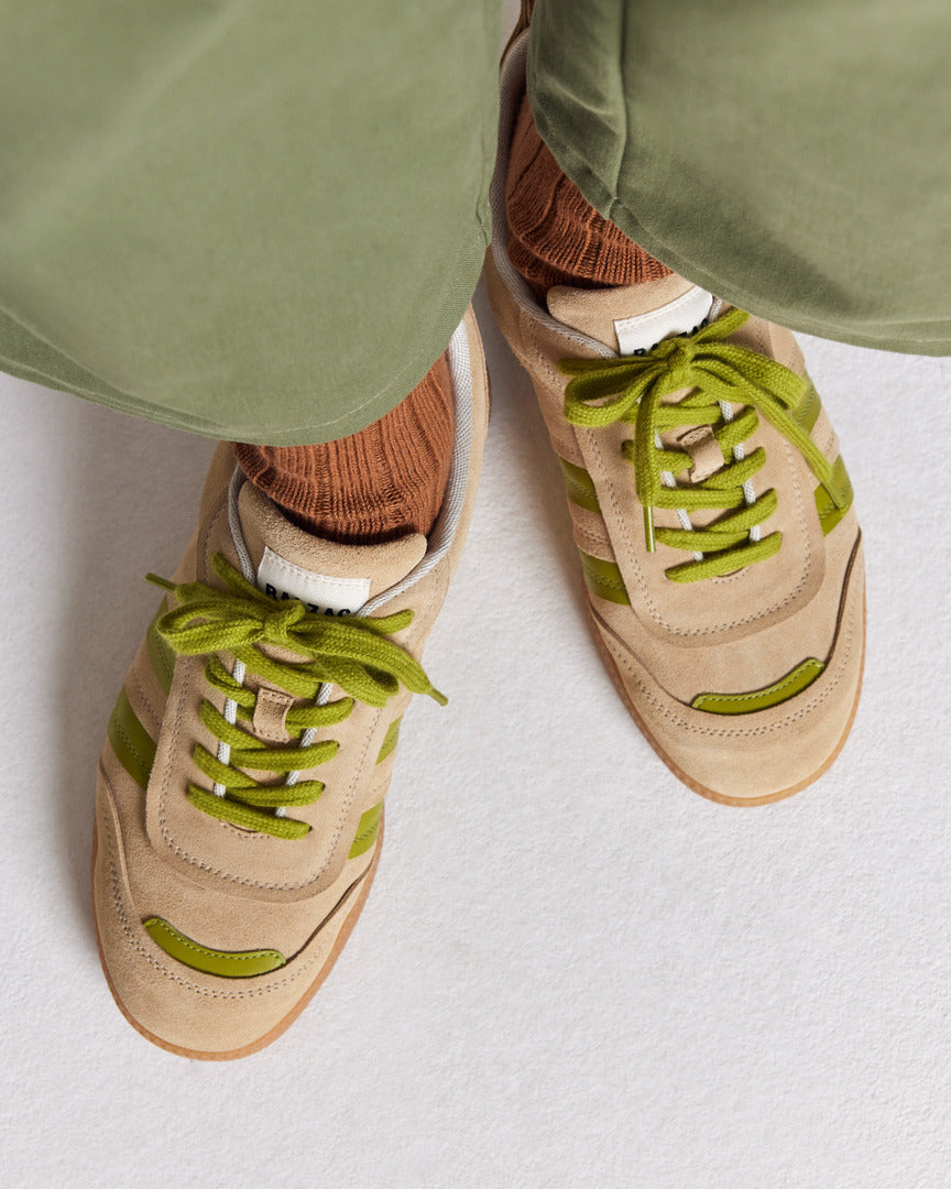 Quinn sneakers in sand and anise