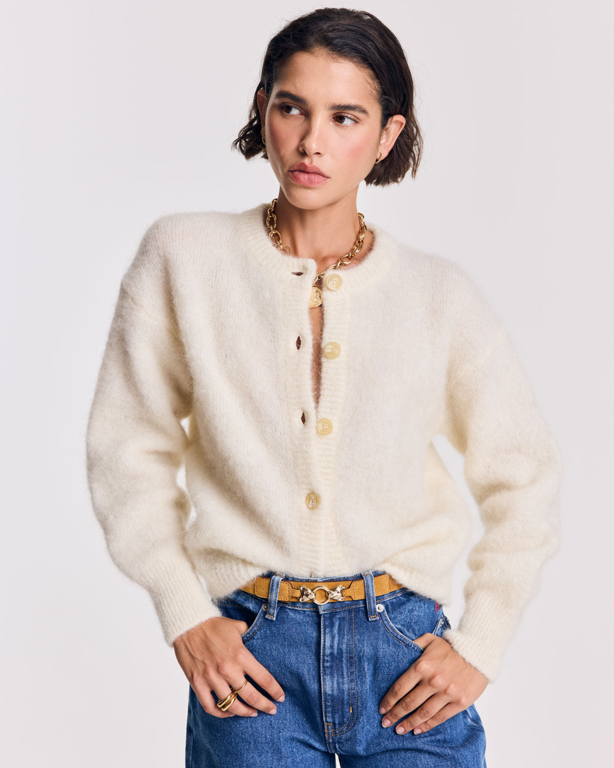 Cardigan Douceur écru