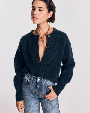 Cardigan Douceur marine