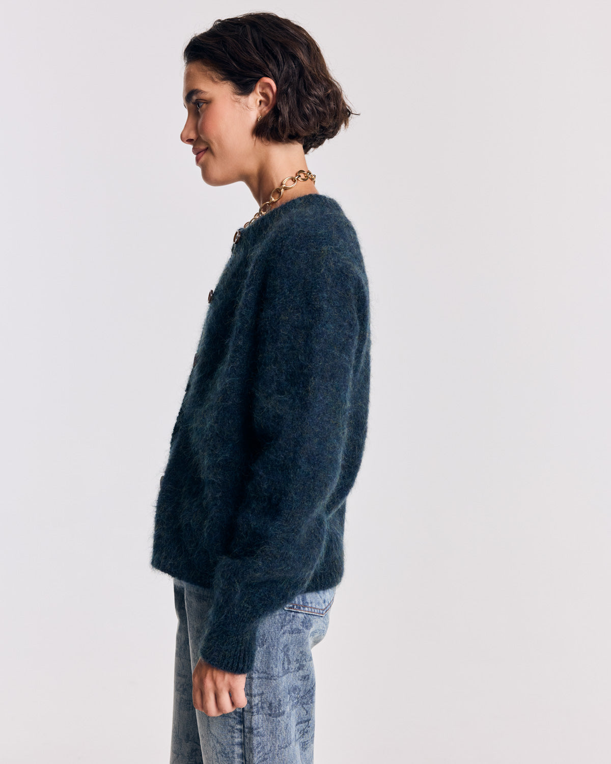Cardigan Douceur marine