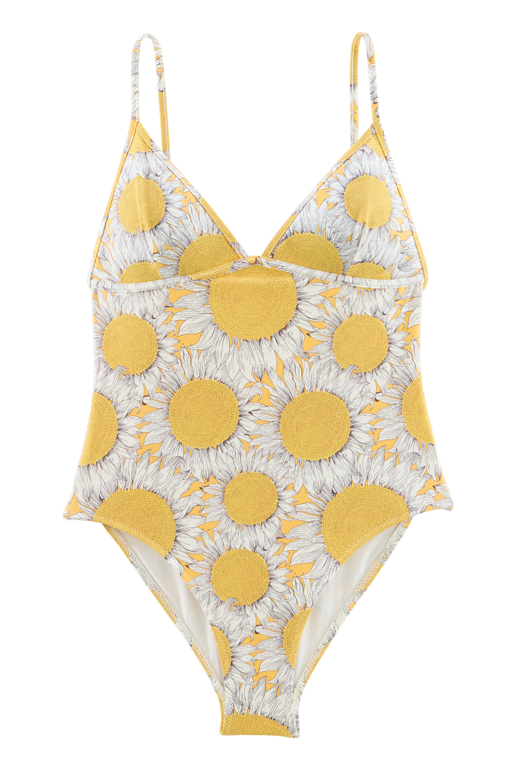 Badeanzug Aline bedruckt Tournesols gelb