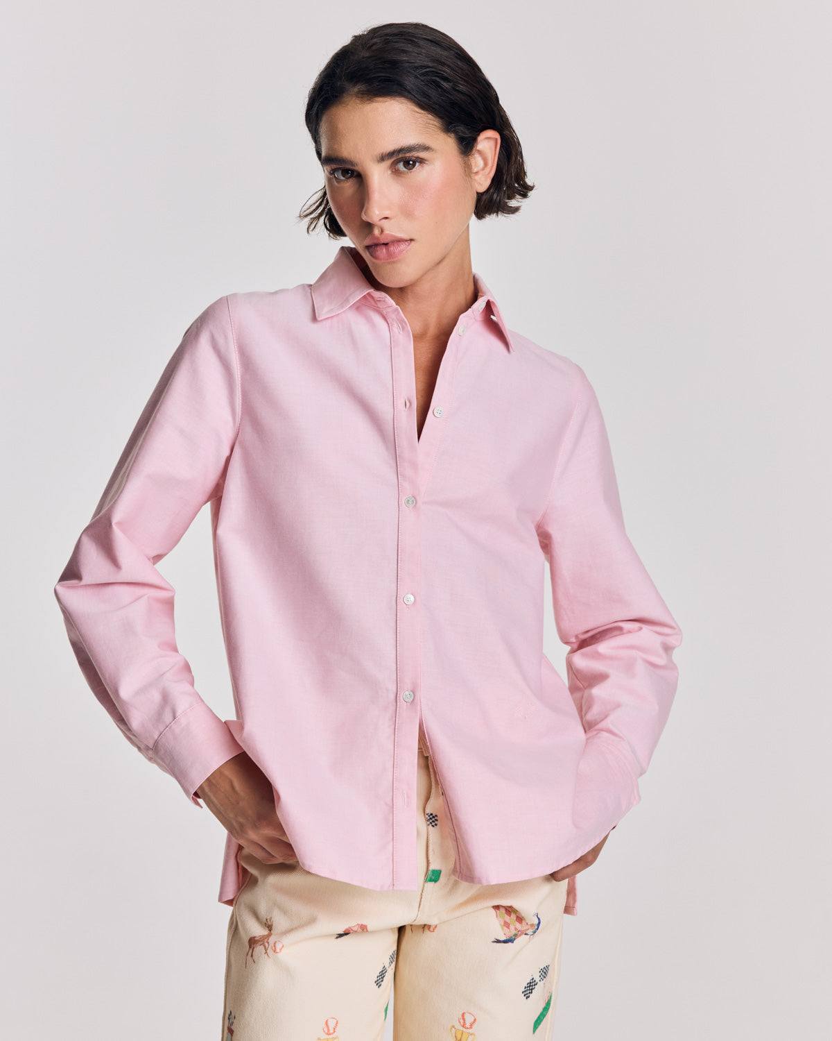 Chemise Liseron rose dragé