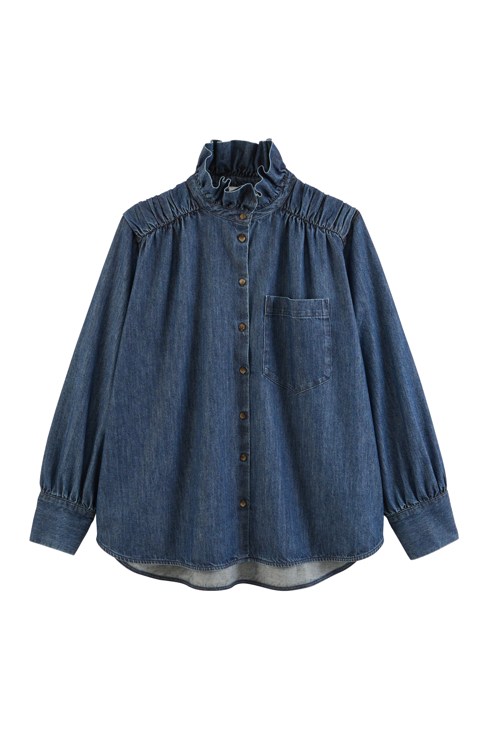 Shirt Léonor blue chambray dark