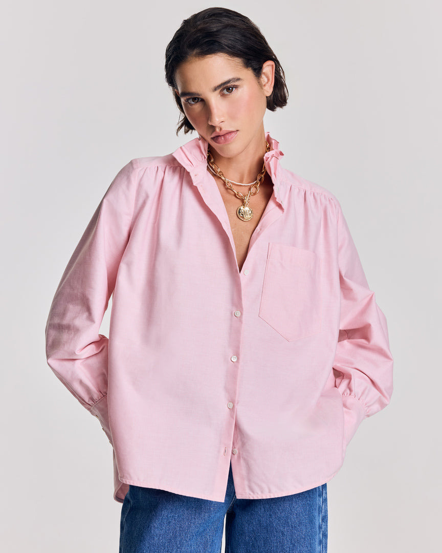 Chemise Léonor rose dragé