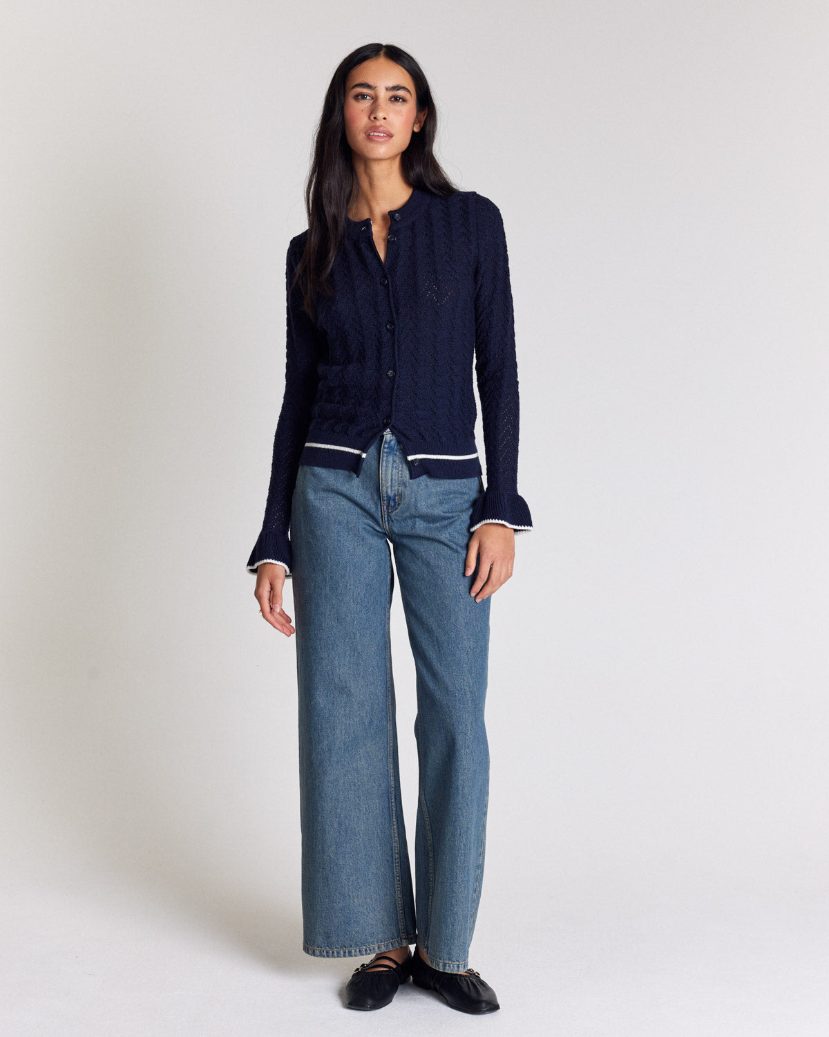 Adriana navy blue cardigan