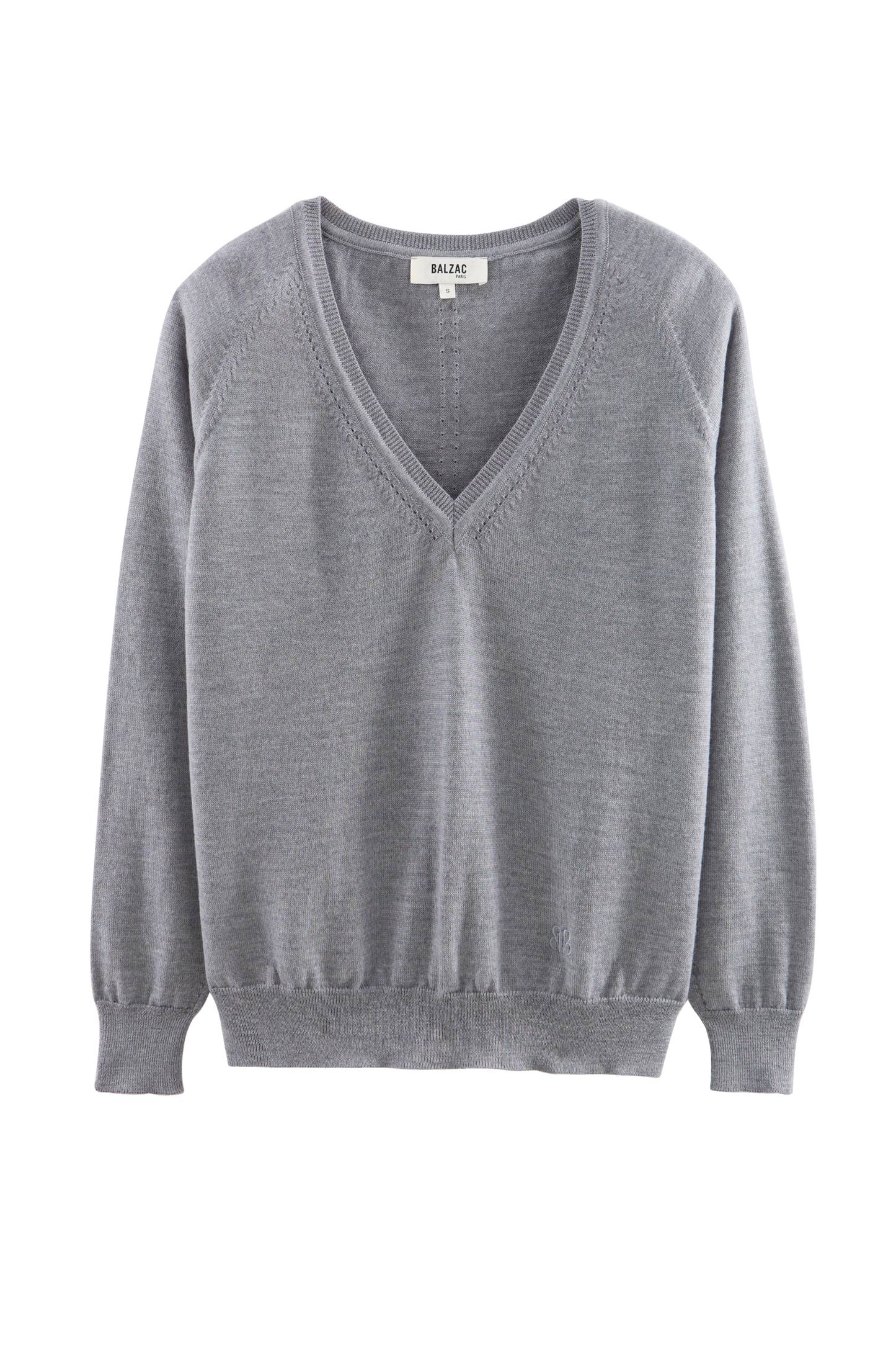 Heather grey Victoria sweater