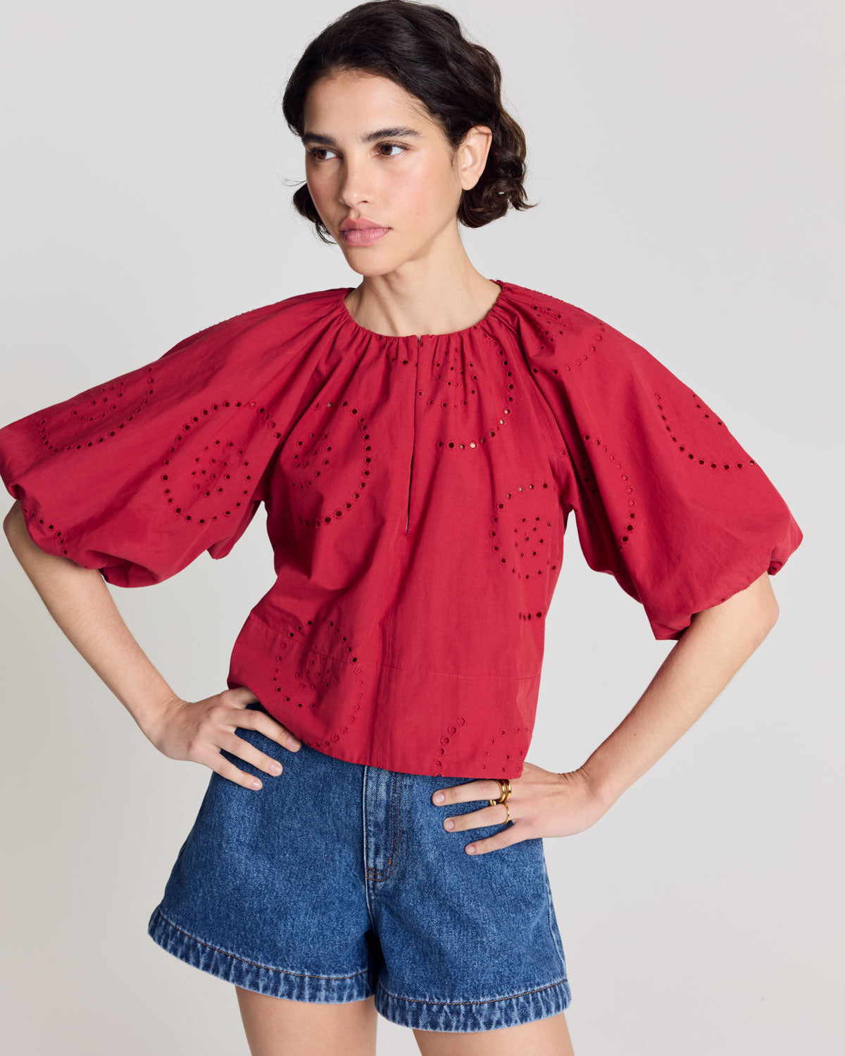 Bluse Mona rot