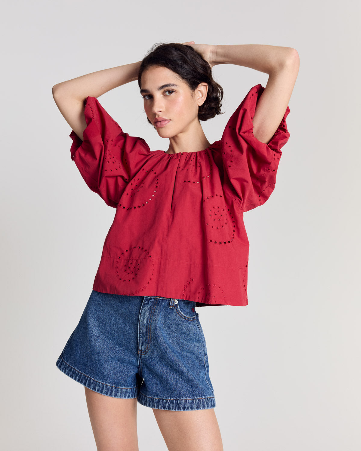 Bluse Mona rot