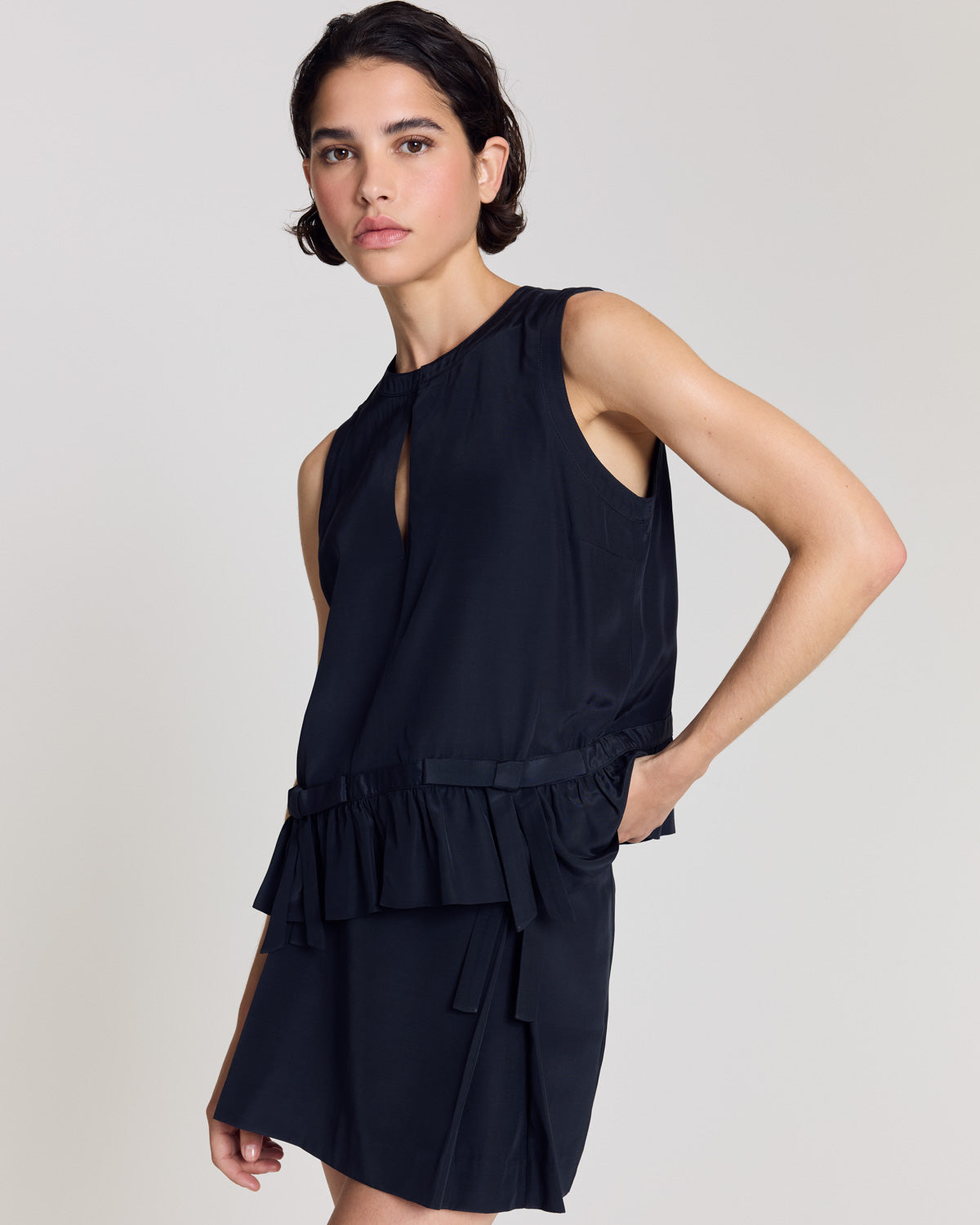 Navy blue Luna top