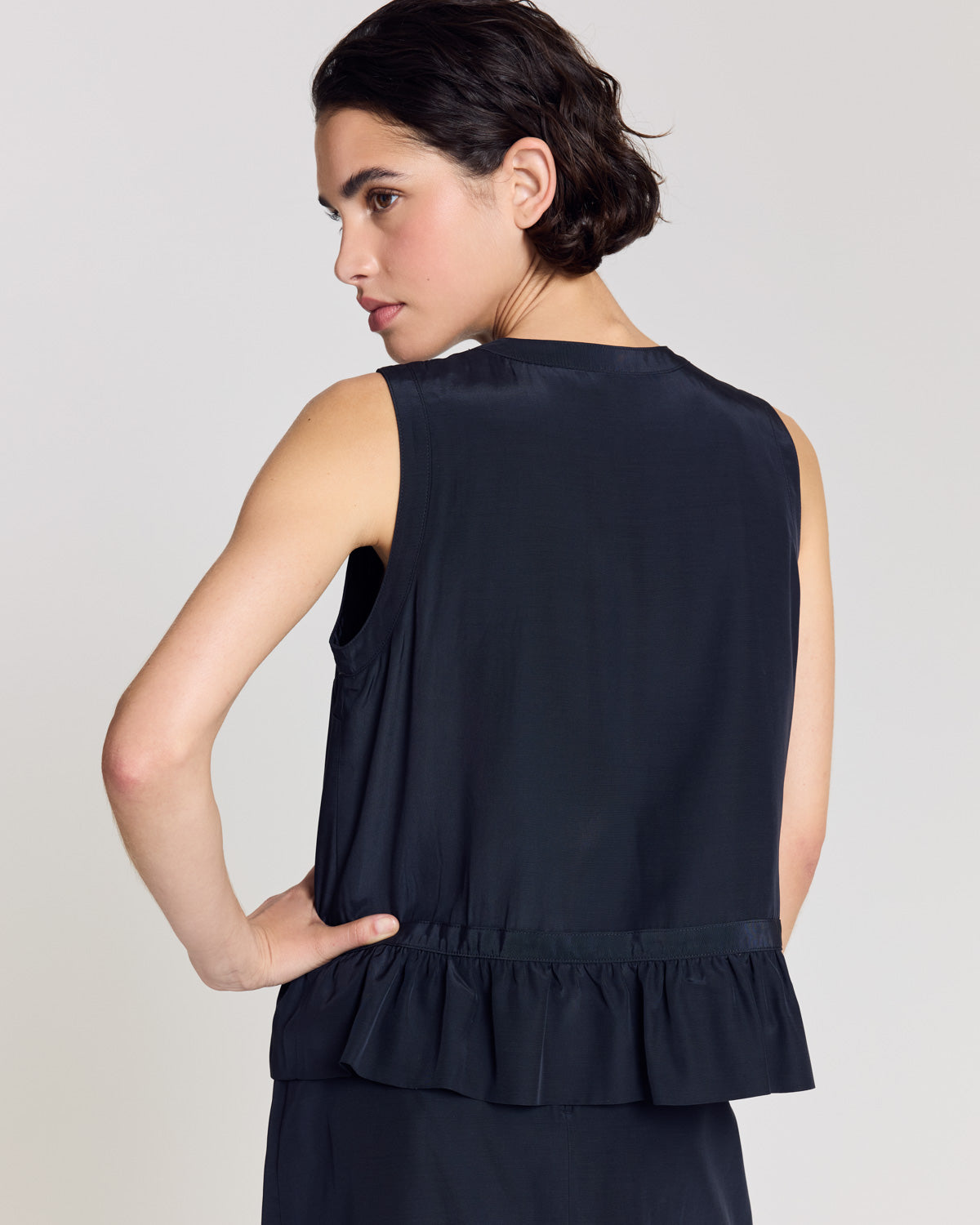 Navy blue Luna top