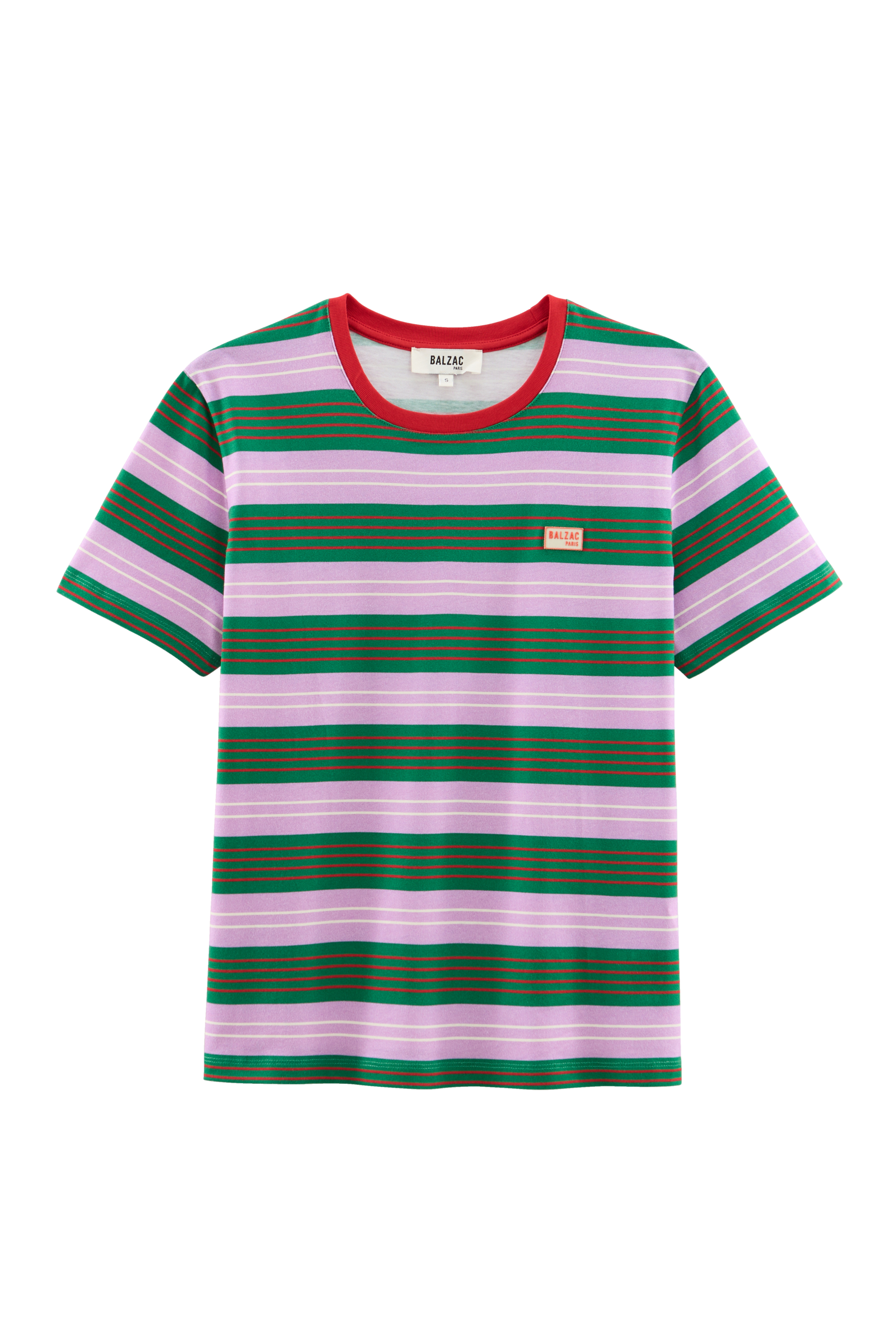 T-shirt Bree stripes navy and purple