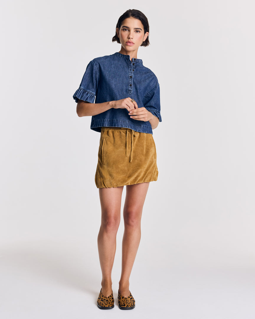 Blouse Constantine bleu chambray foncé