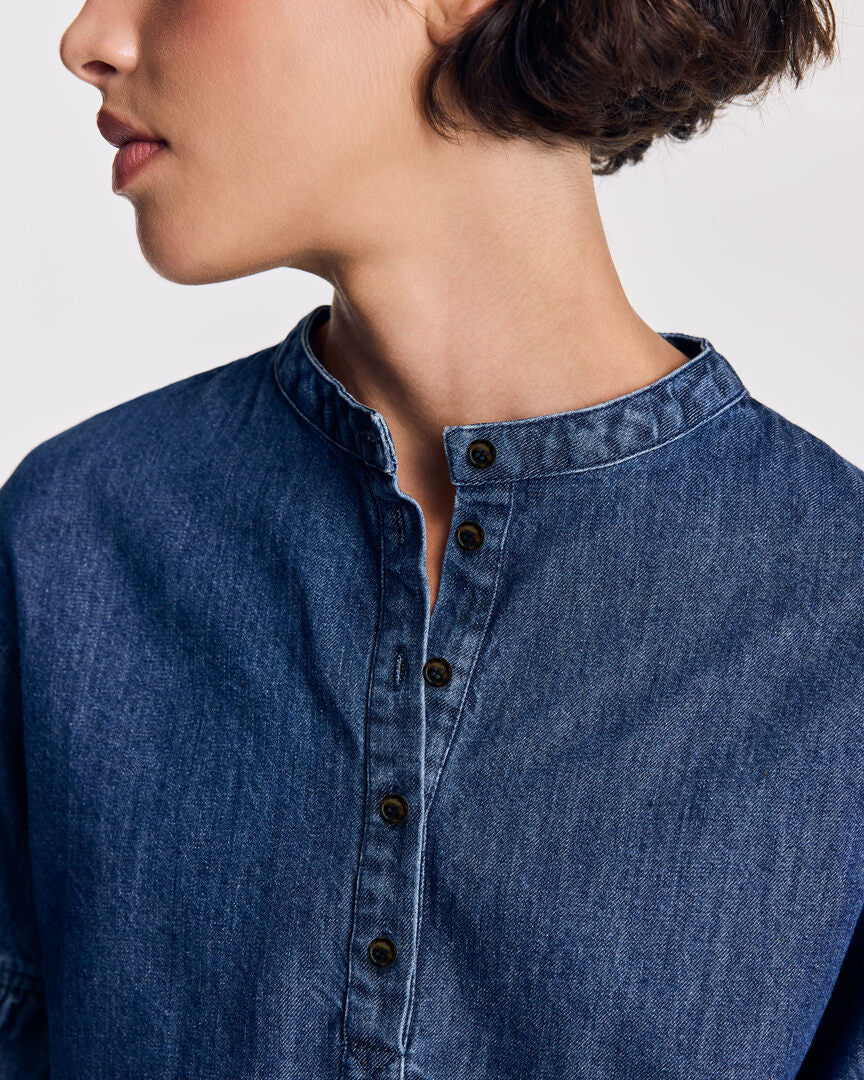 Blouse Constantine bleu chambray foncé