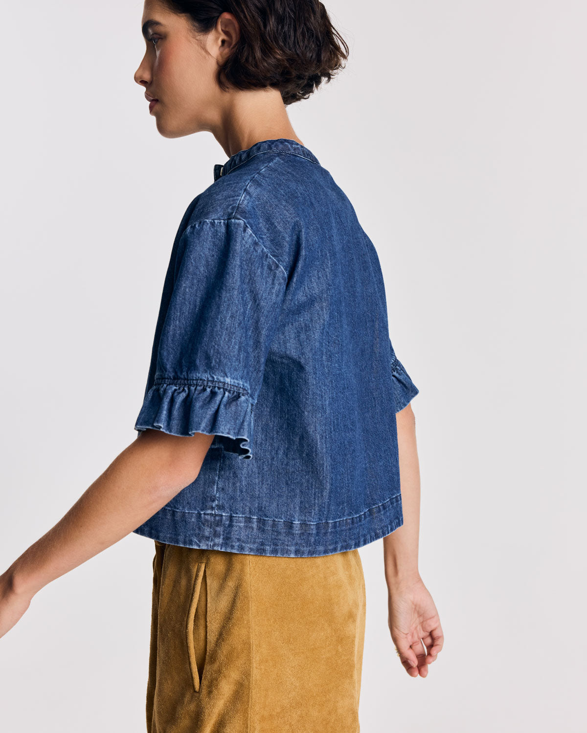 Blouse Constantine bleu chambray foncé