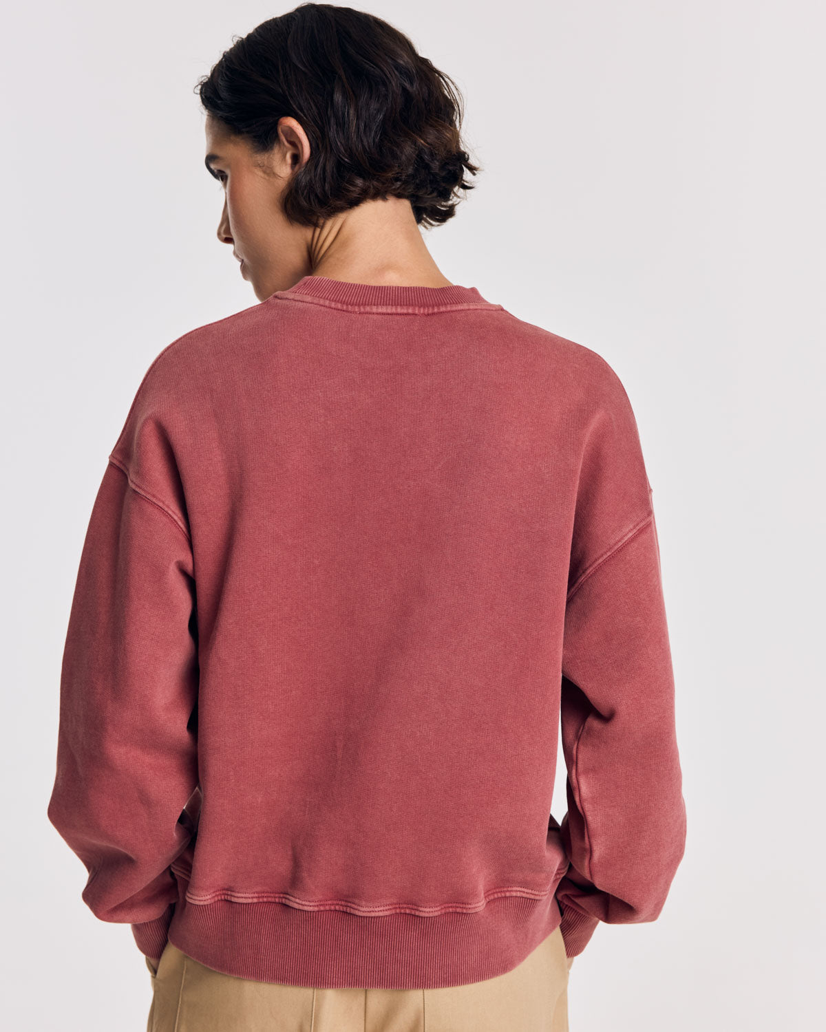 Sweatshirt Virgile sepia red