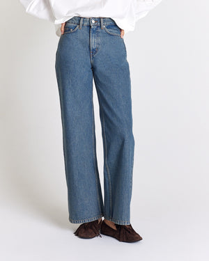 Jean Mateo bleu vintage