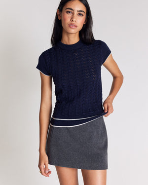 Navy blue Julie top