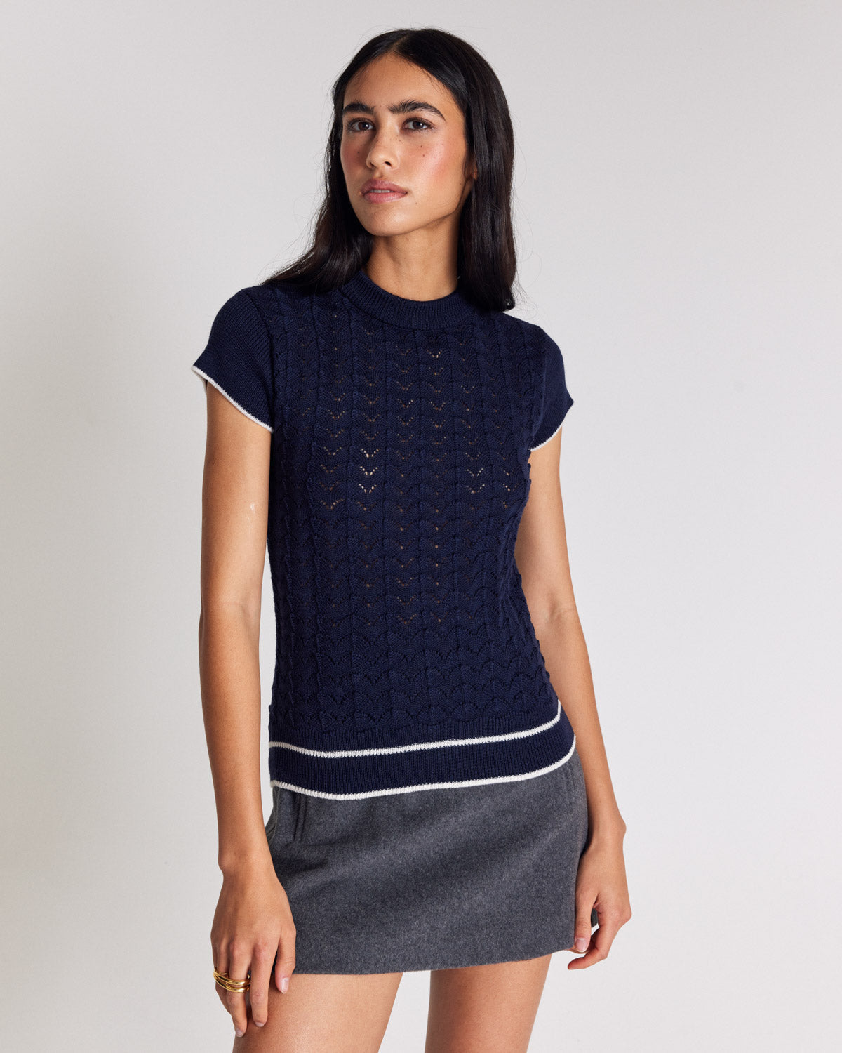 Top Julie navy blue