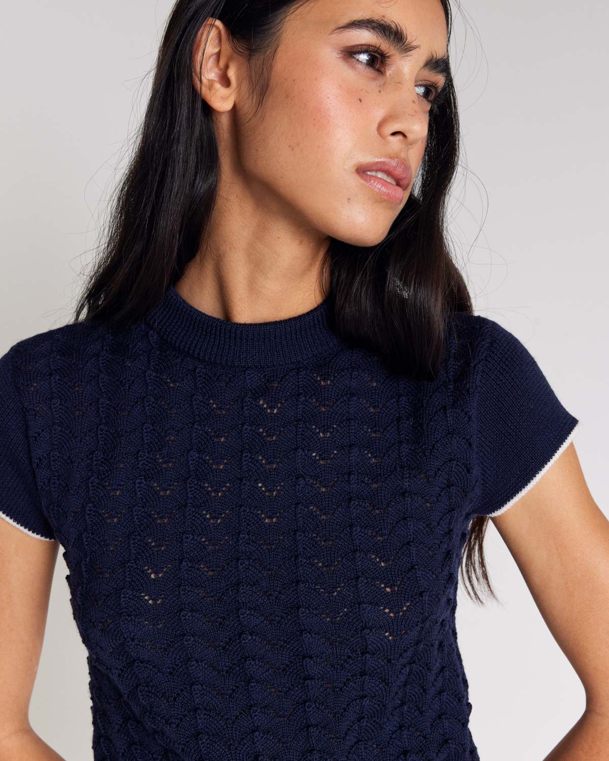 Top Julie navy blue