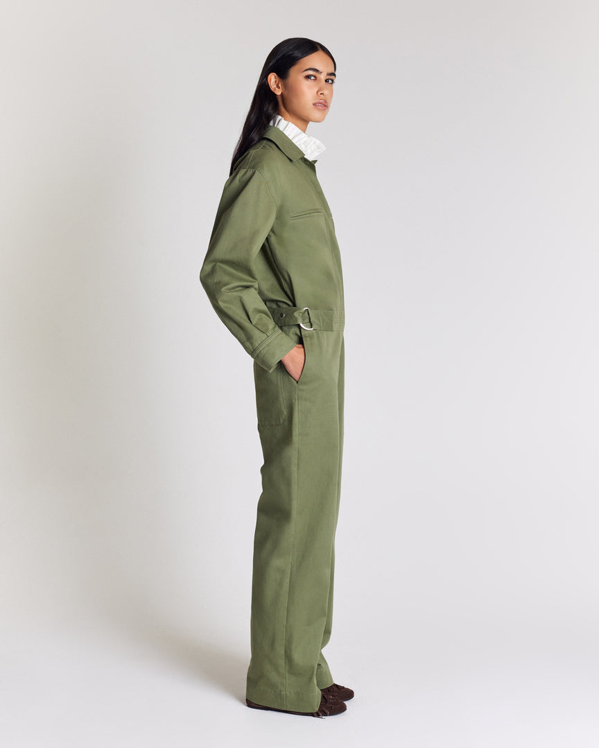 Evan khaki jumpsuit