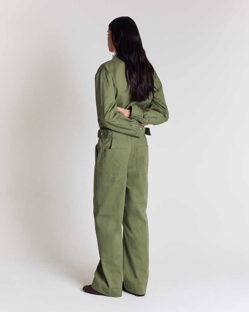 Evan khaki jumpsuit