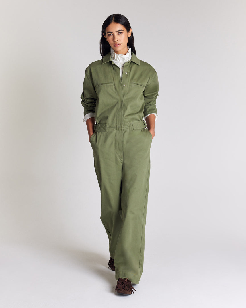 Evan khaki jumpsuit