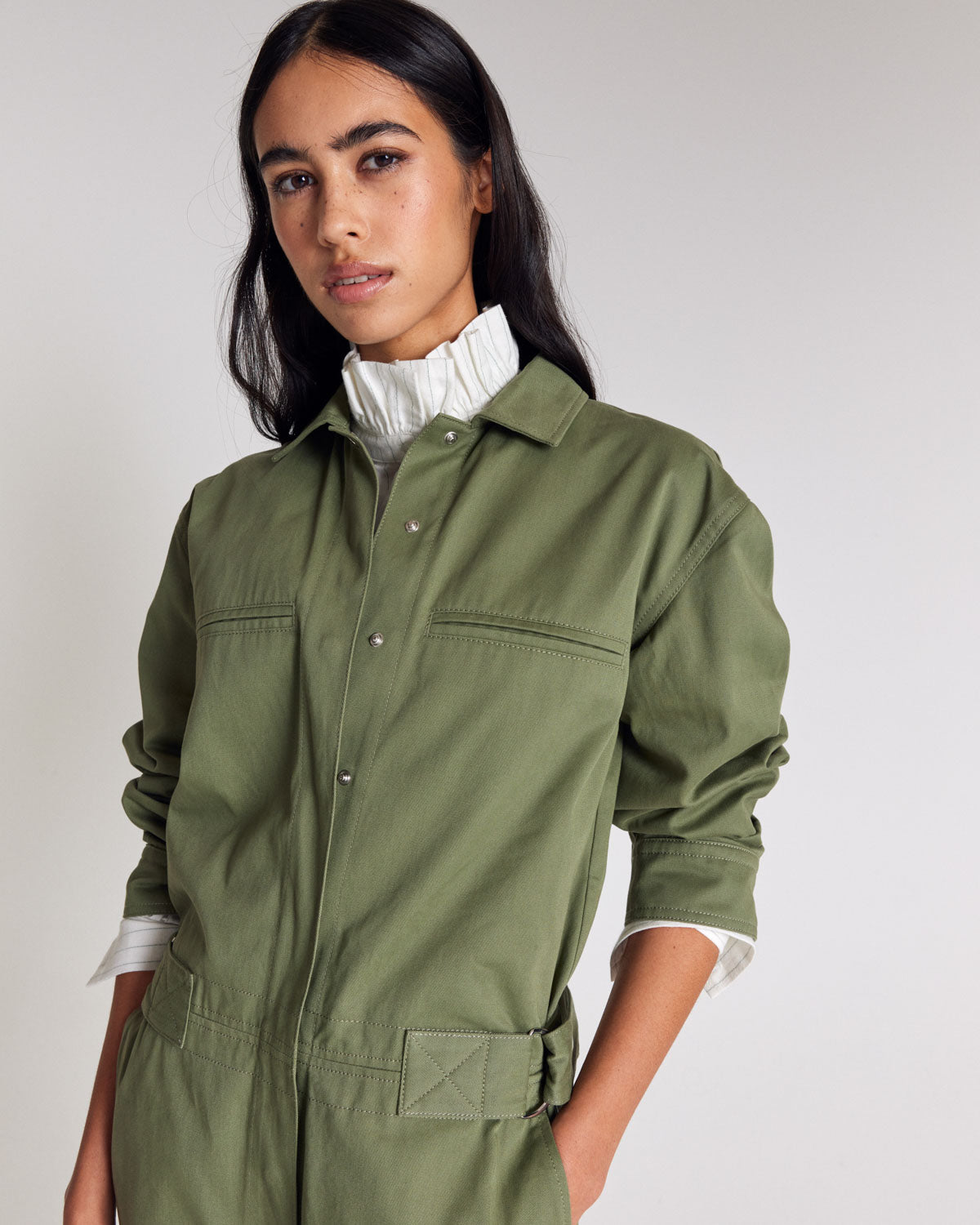 Evan khaki jumpsuit
