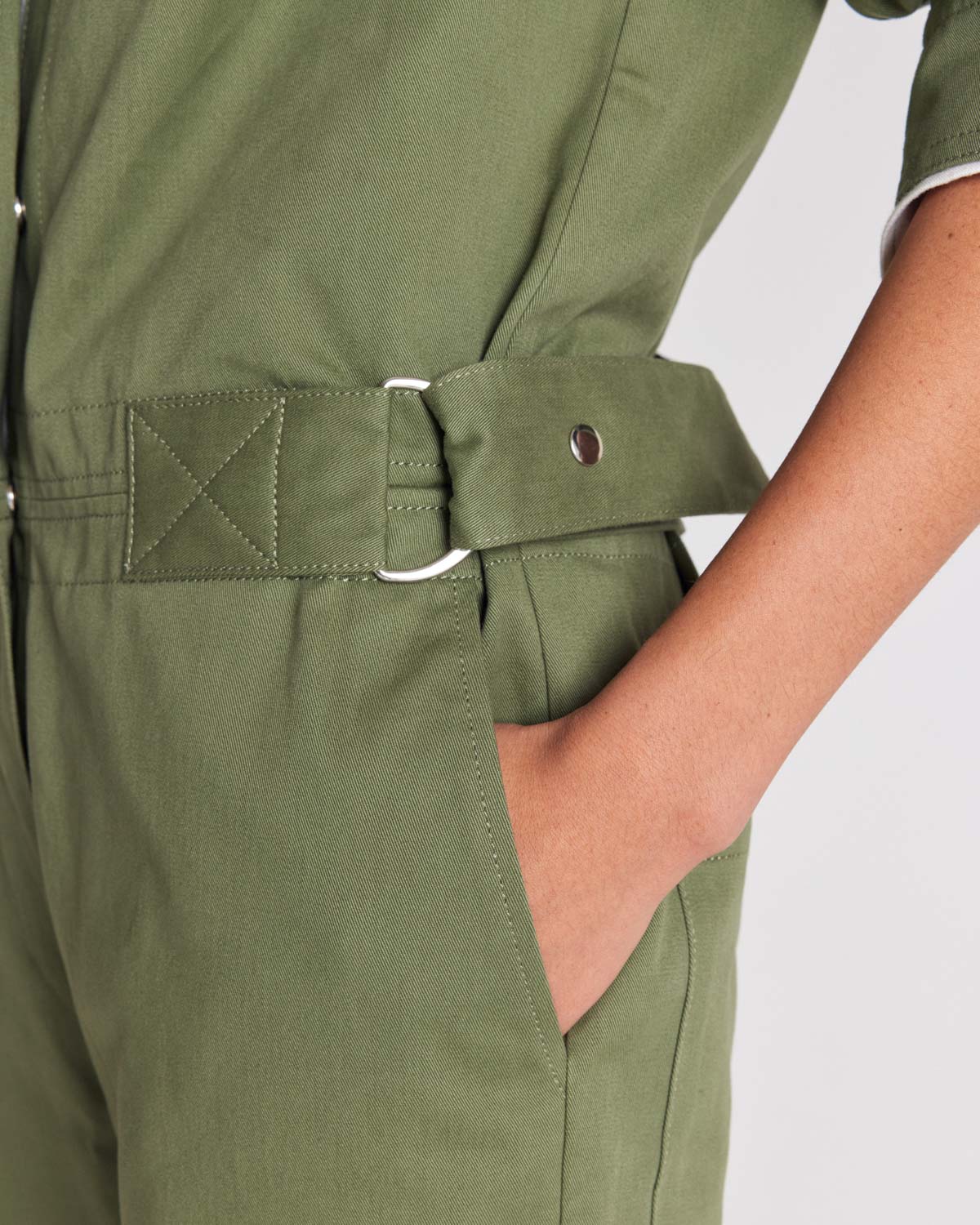 Evan khaki jumpsuit