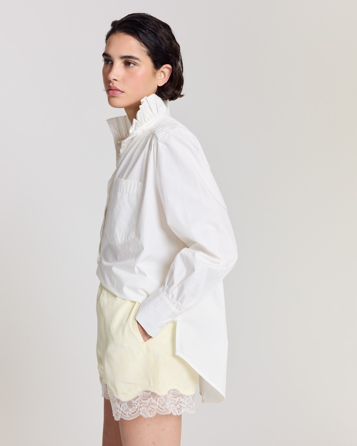 Light yellow Flora shorts