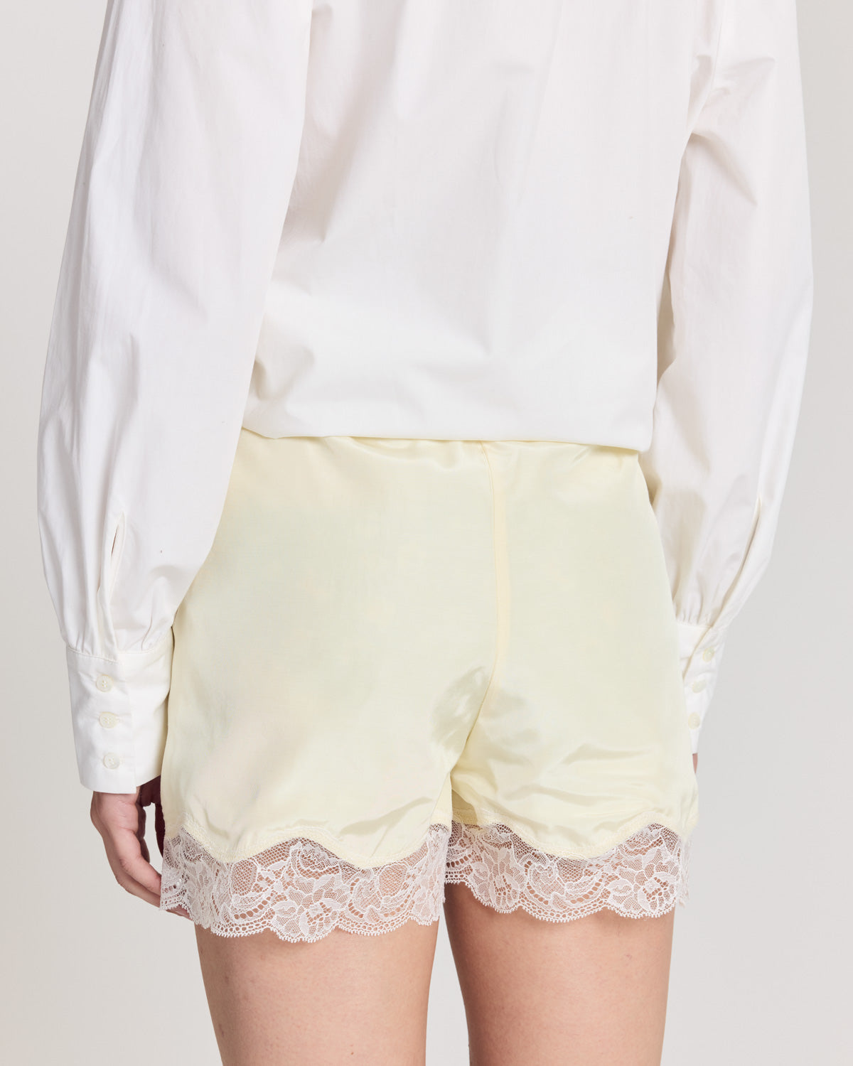 Light yellow Flora shorts