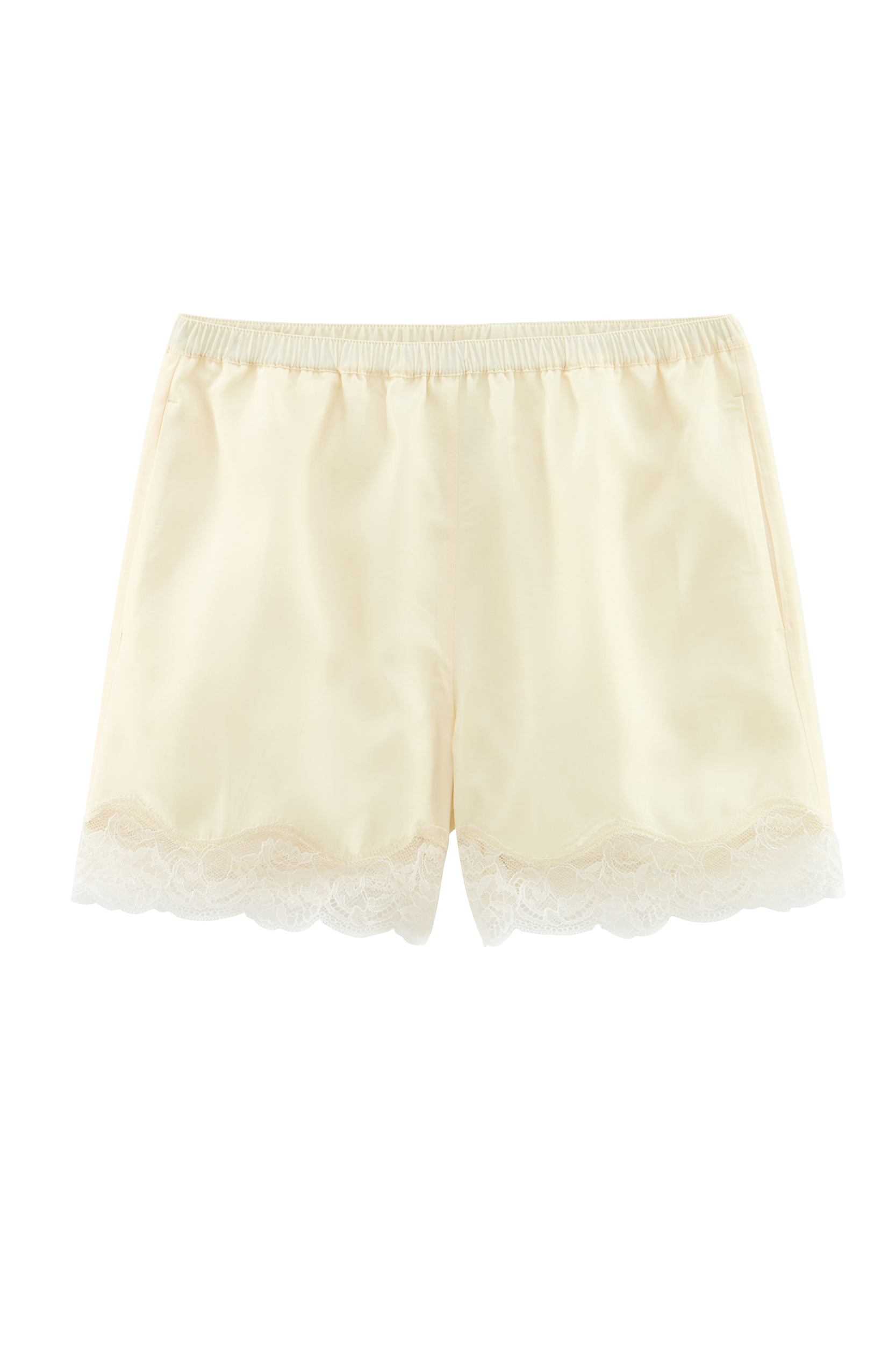 Shorts Flora yellow pastel and ecru
