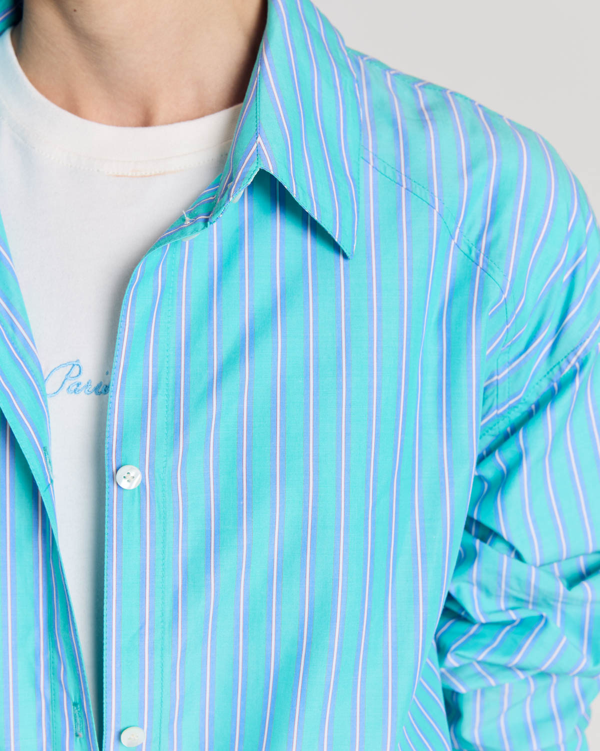 Lowen turquoise striped dress