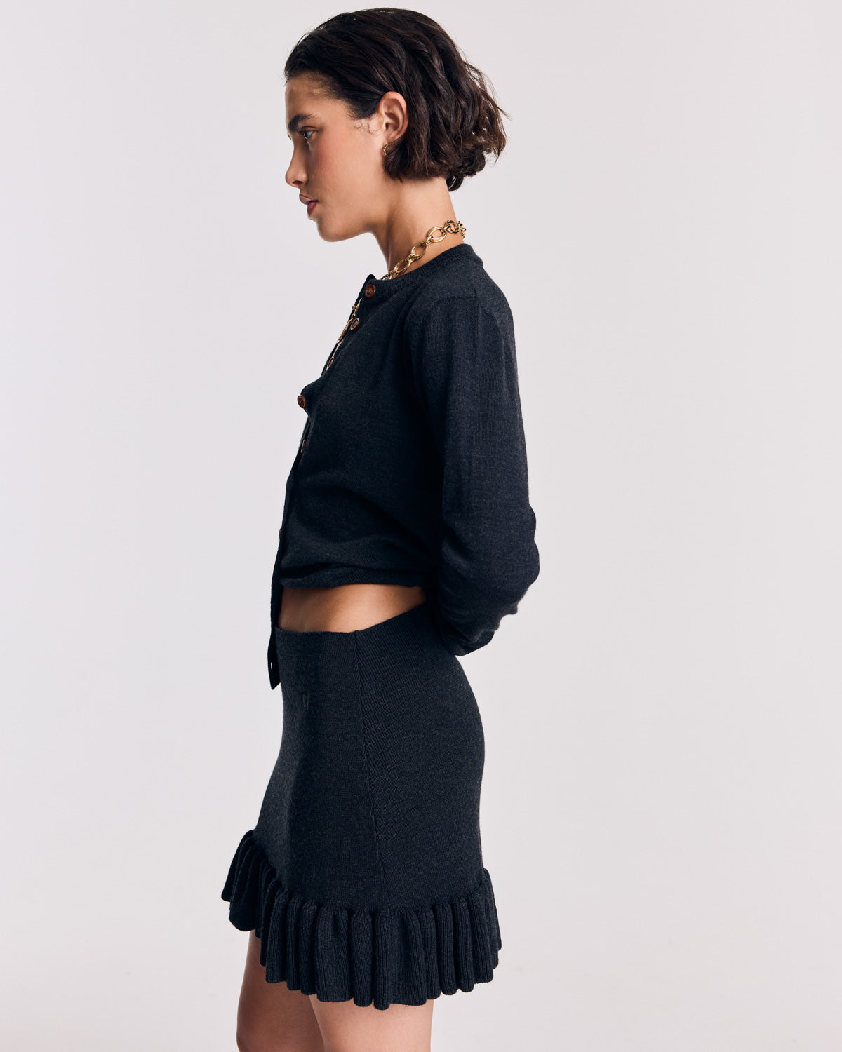 Jupe Dorothée gris anthracite