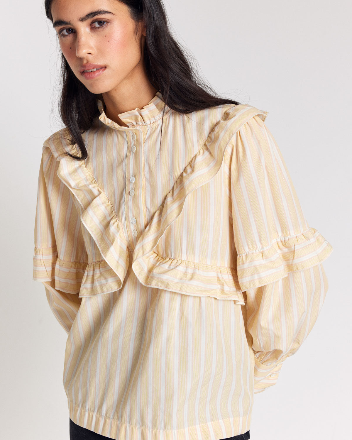 Blouse Amelia stripes jaunes