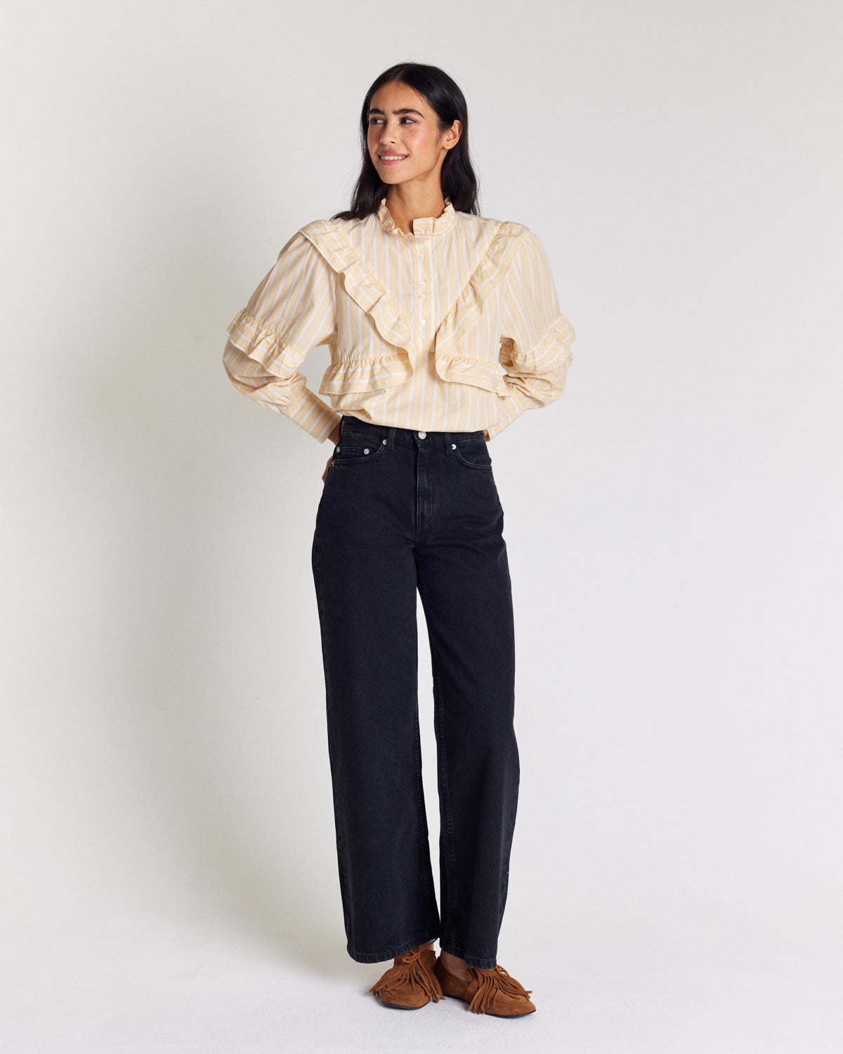 Blouse Amelia stripes jaunes