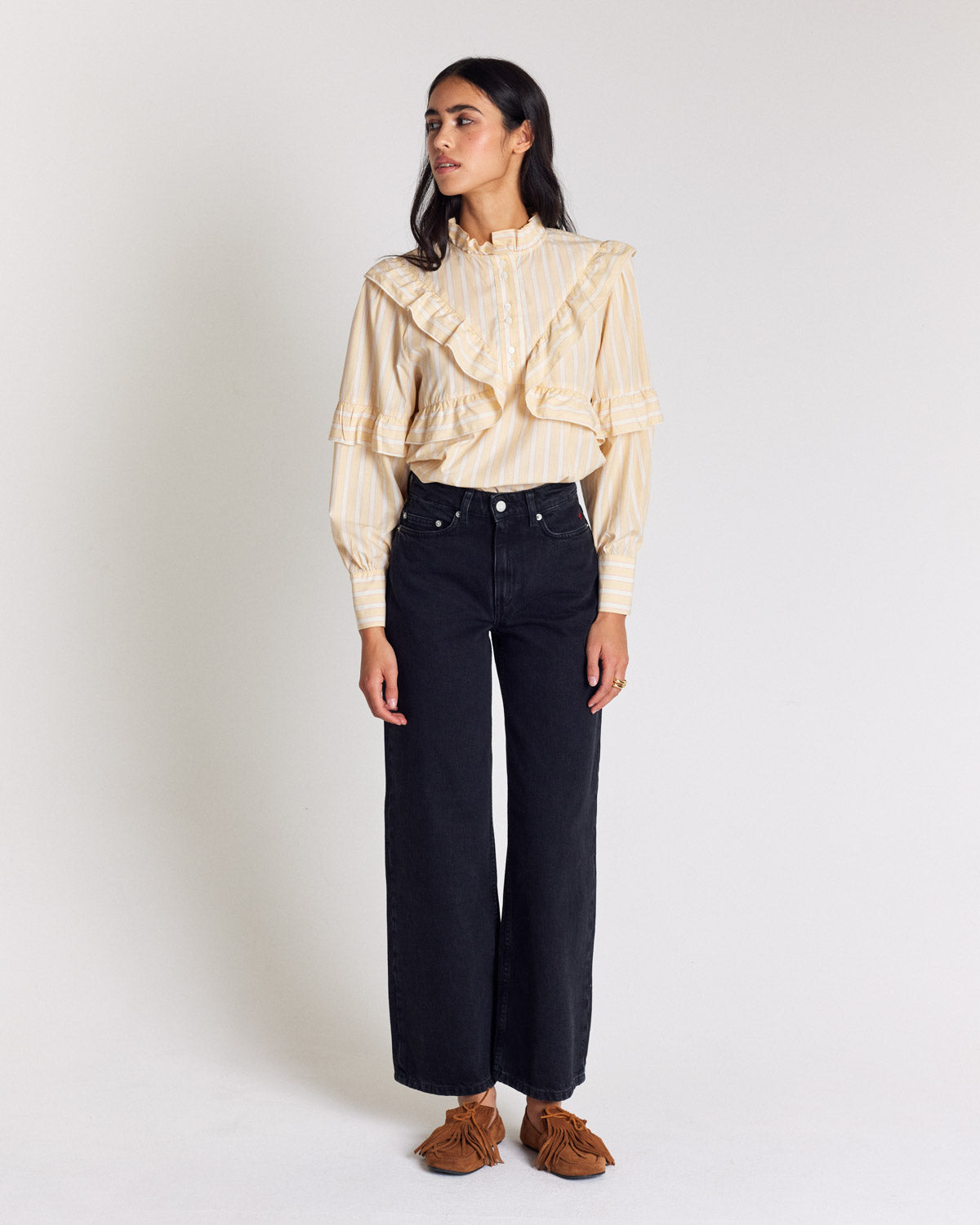 Blouse Amelia stripes jaunes