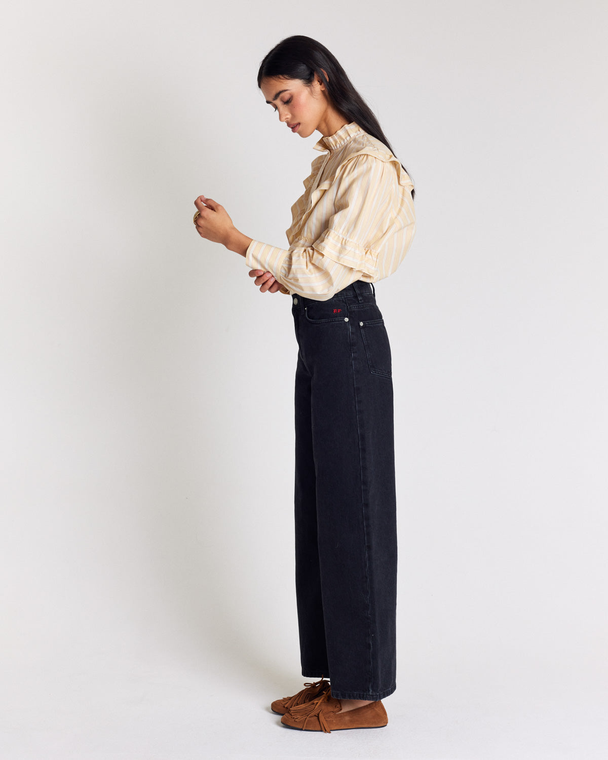 Blouse Amelia stripes jaunes
