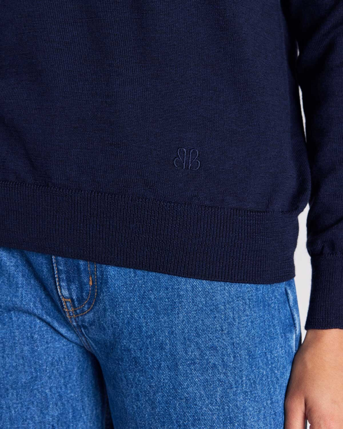 Fabio navy blue sweater