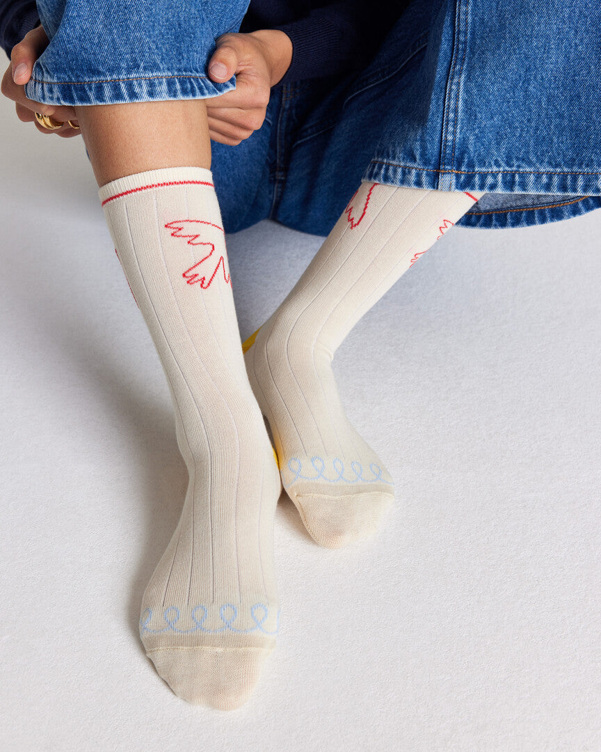 Ella bird socks