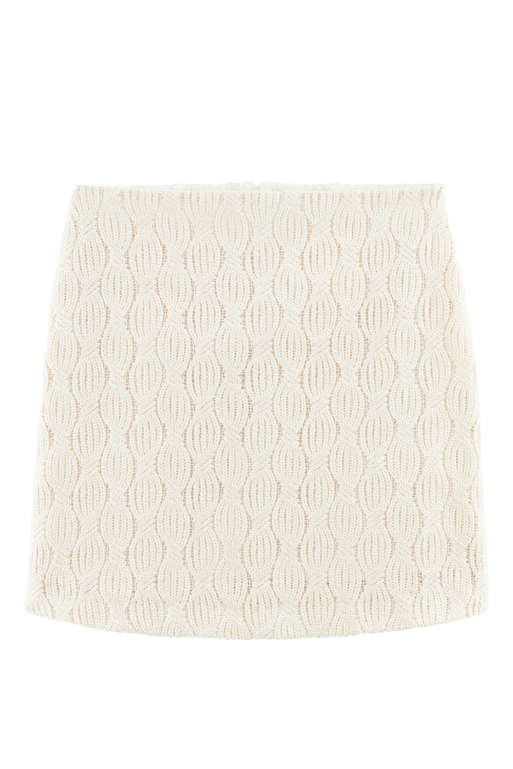 Skirt Dorisa guipure lace vagues ecru
