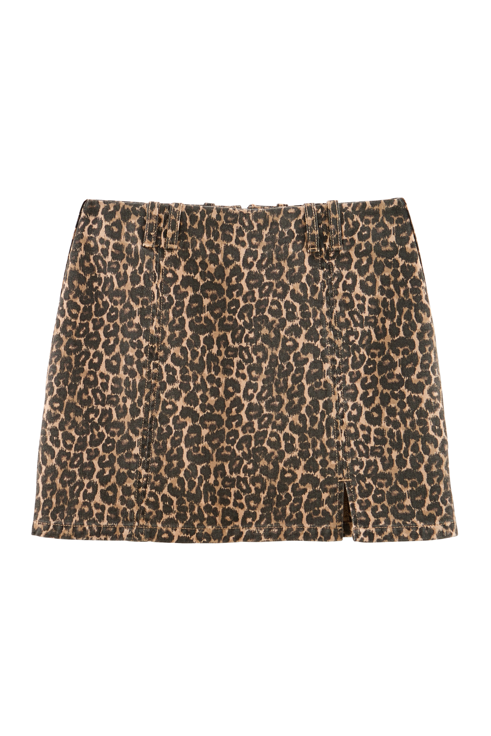 Mini skirt Monica leopard coffee