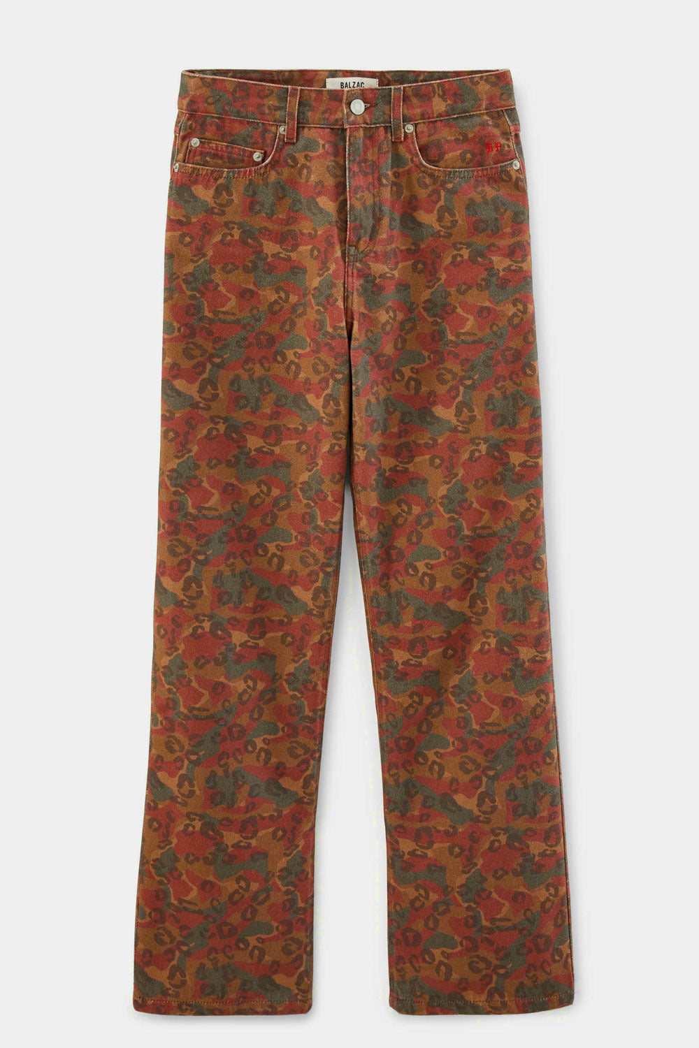 Jeans Léonard printed Canopée tawny
