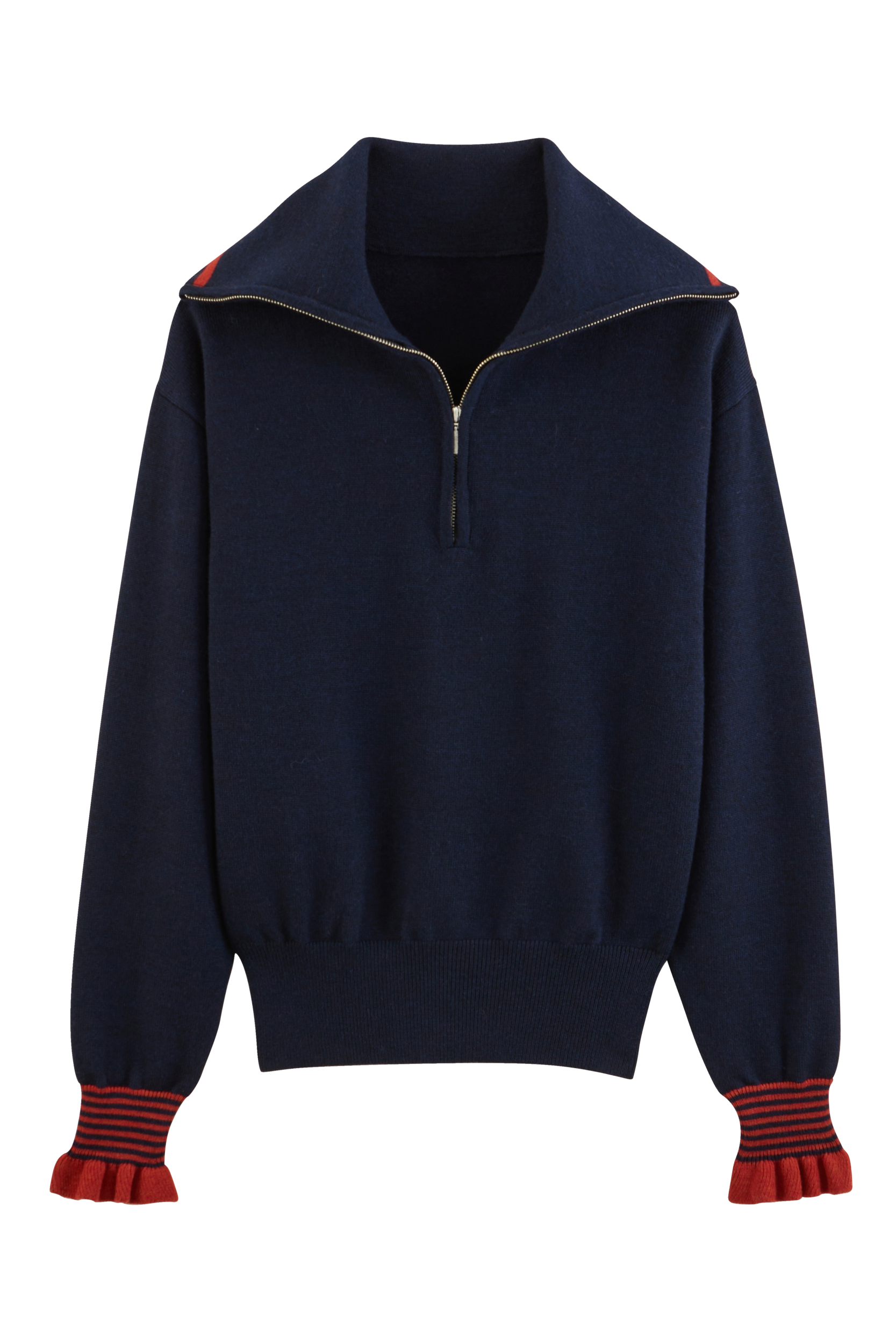 Sweater Lila navy and rust