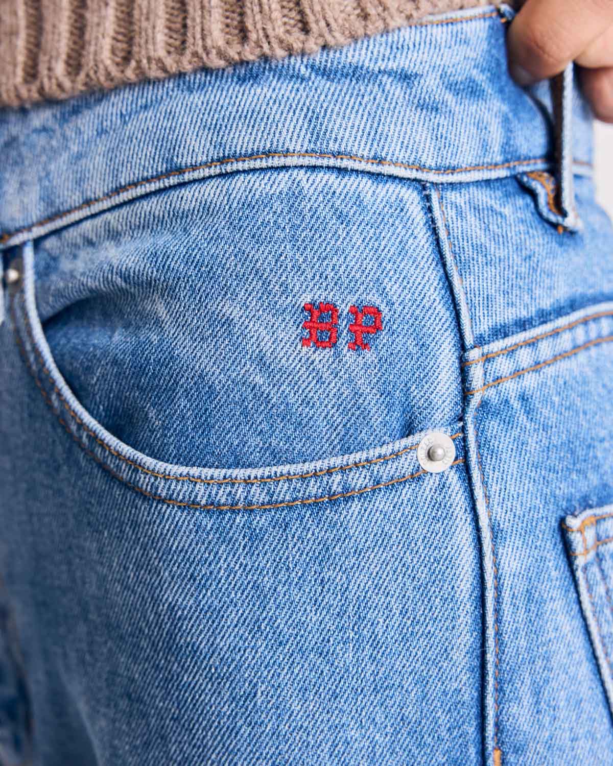 Medium blue Jean Riley