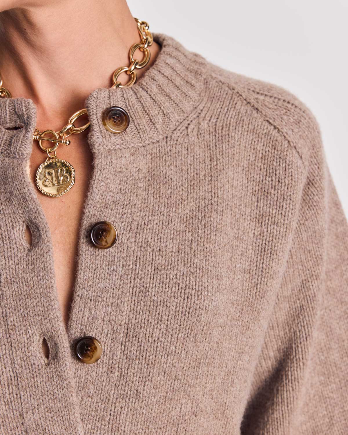Cardigan Hilda taupe