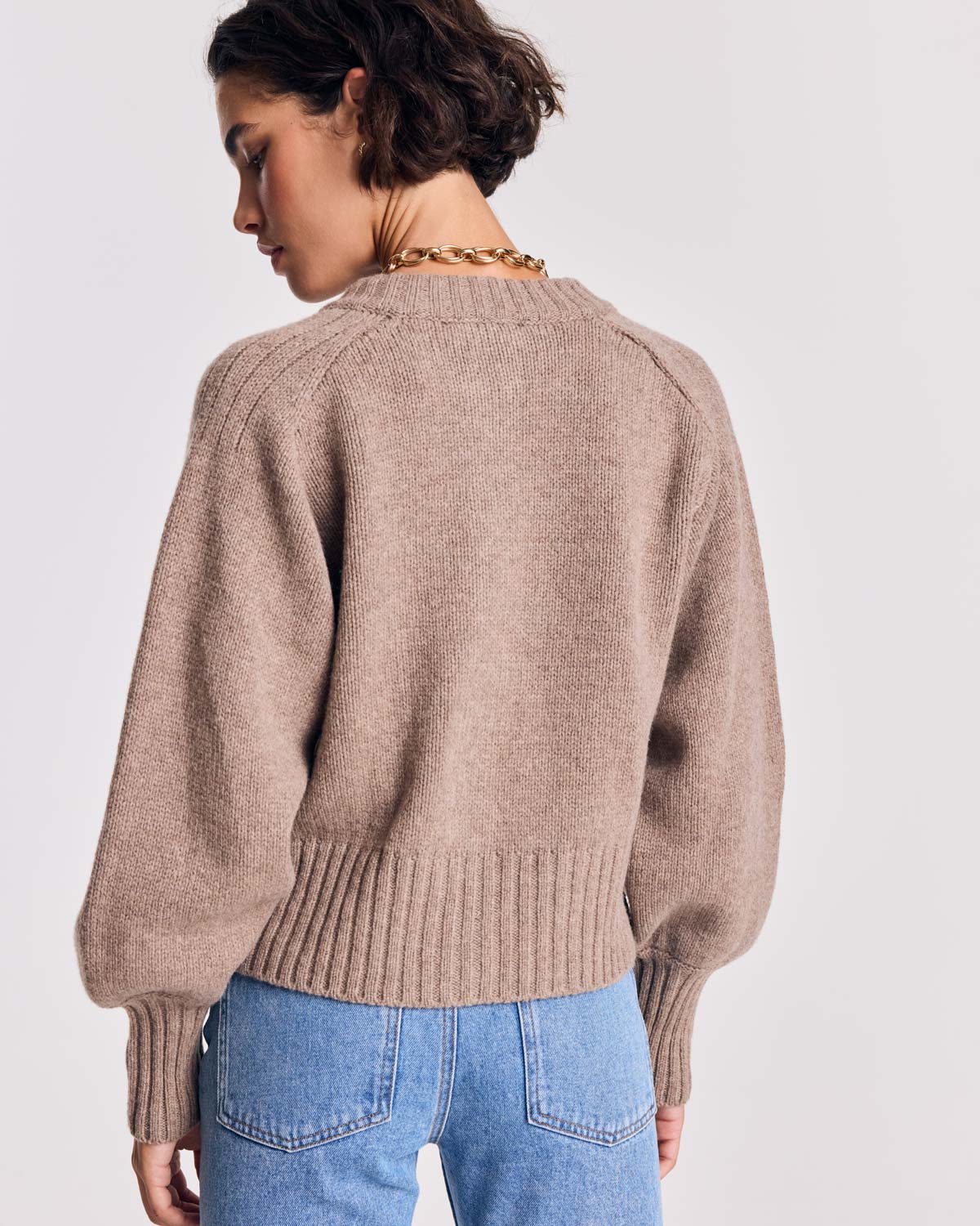 Cardigan Hilda taupe