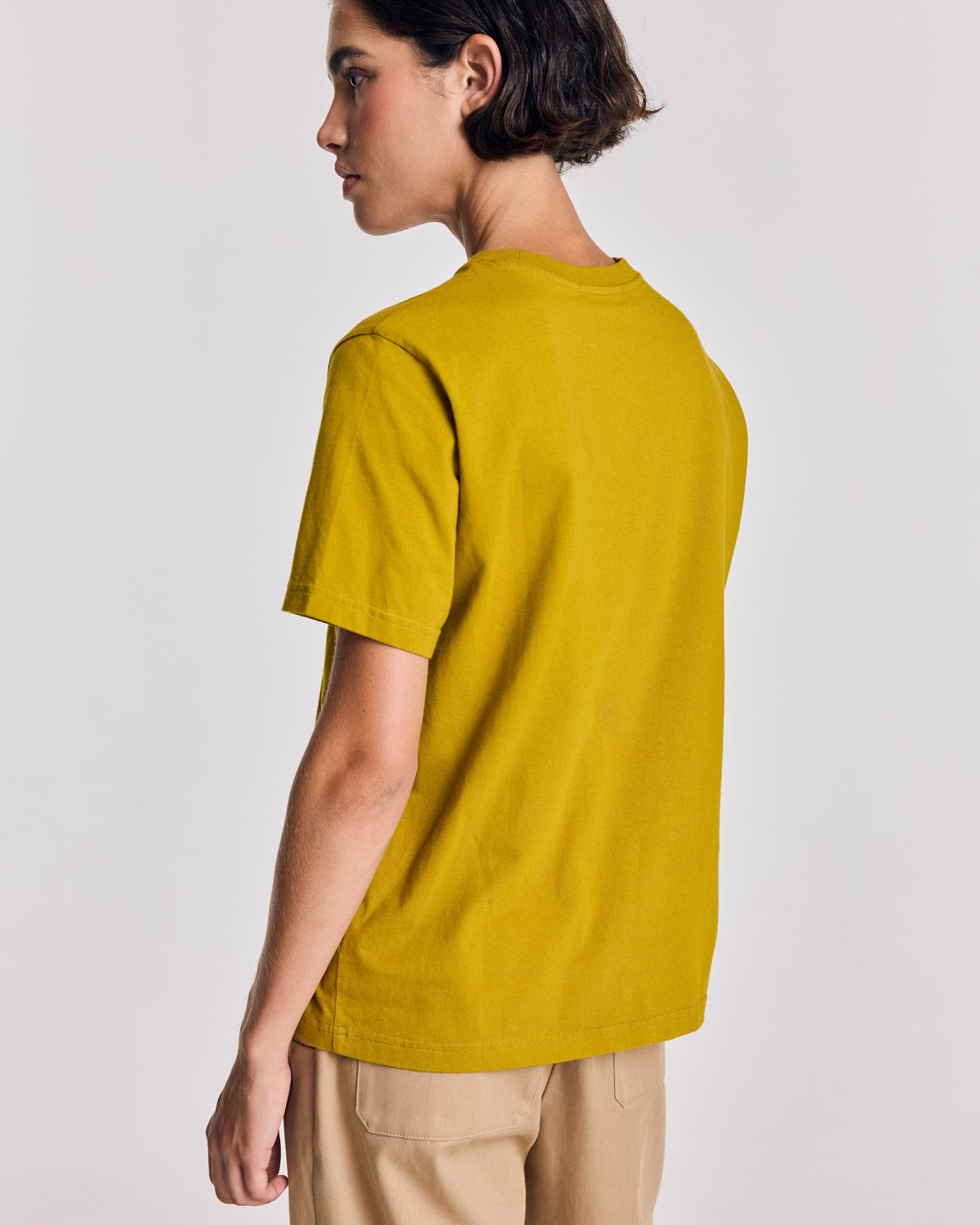 Ochre embroidered Bree T-shirt