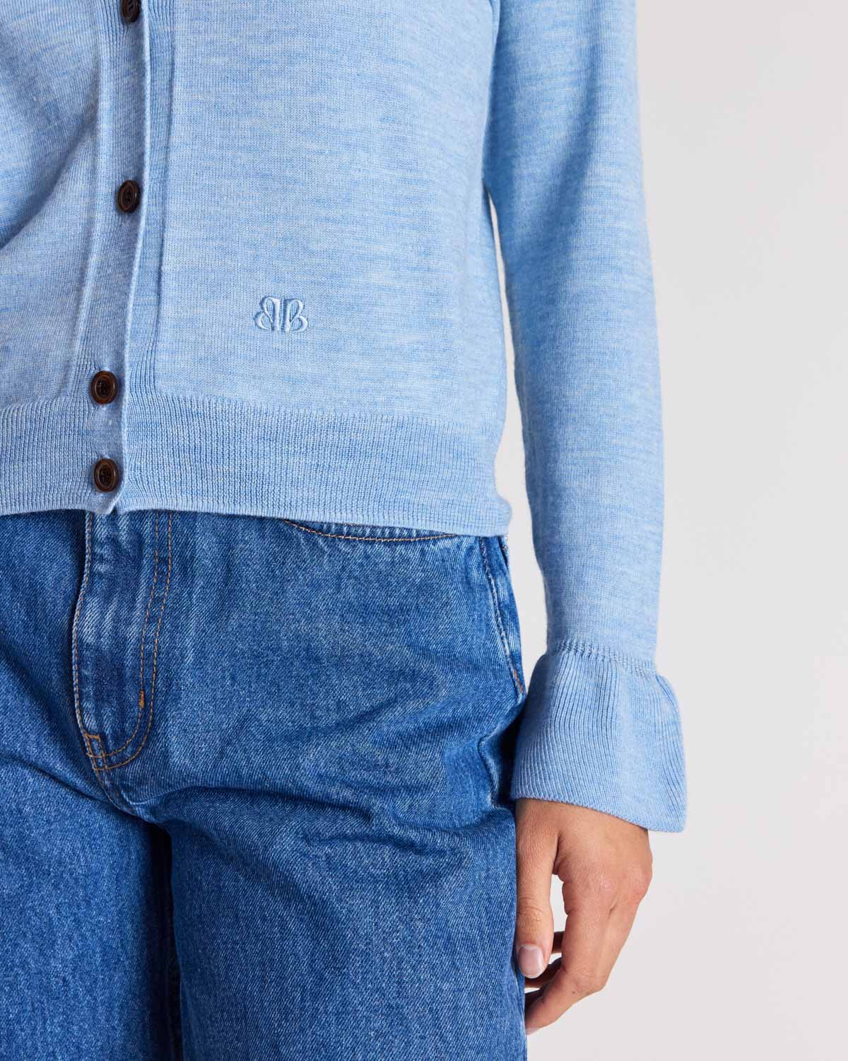 Rosalie cardigan sky blue
